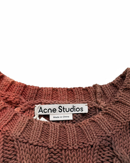 Distressed Overdyed Knit Sweater