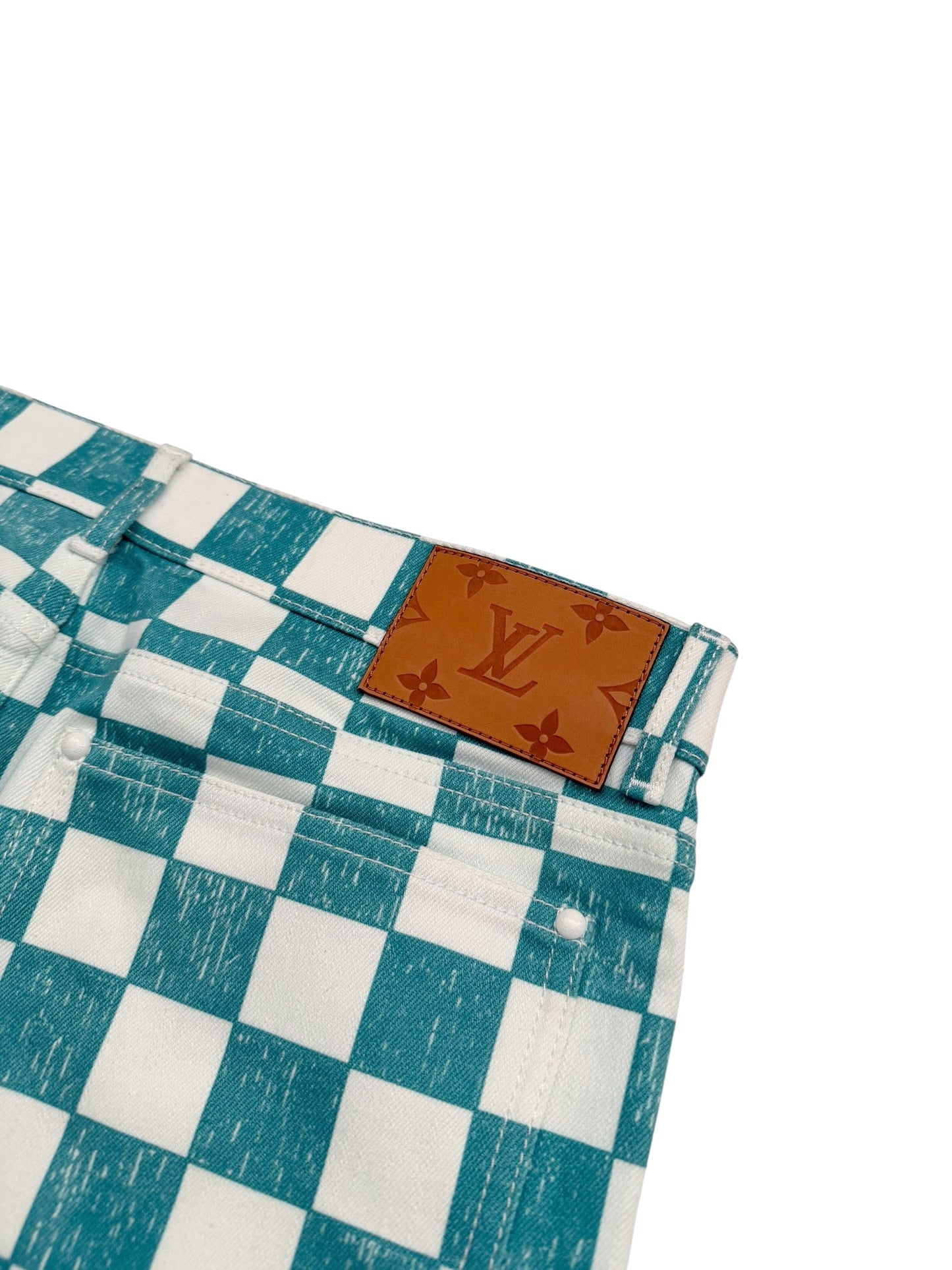 Scribble Damier Checkerboard Pant