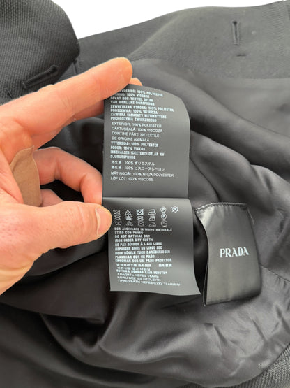 2018 Cropped Gabardine Coat Jacket