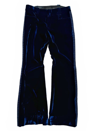 2004 By Tom Ford “Midnight Blue” Velvet Smoking Pants