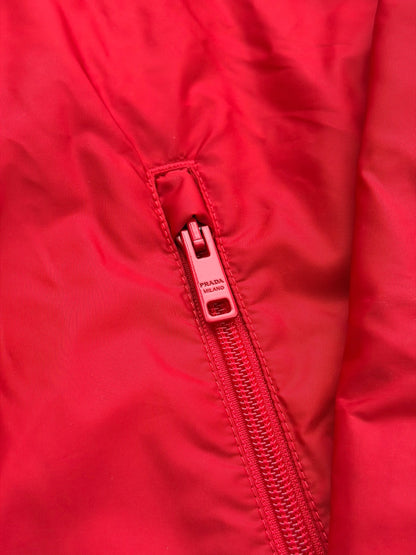 Red Re-Nylon Logo Windbreaker Zip Up