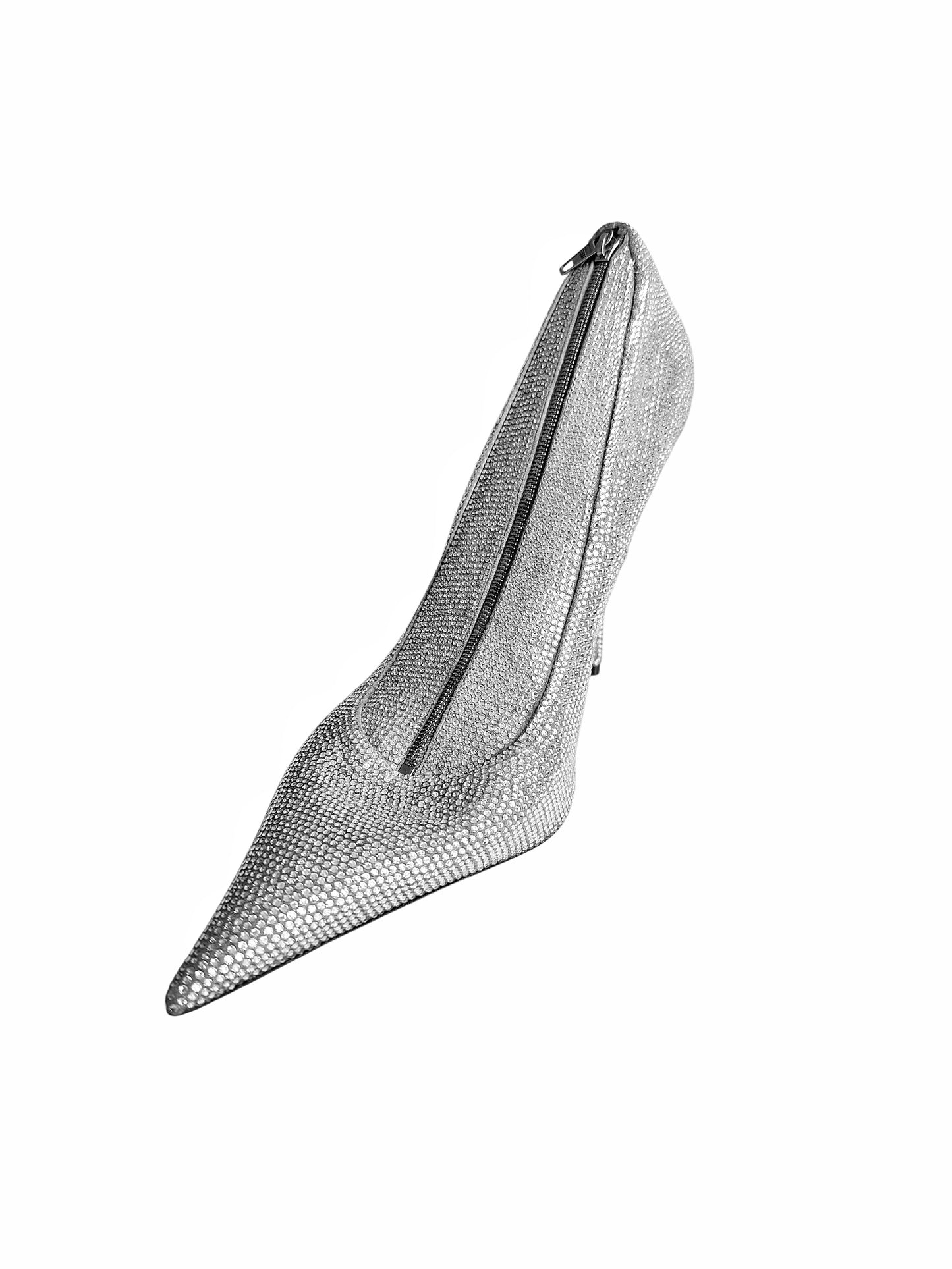 Bedazzled Rhinestone Stiletto Heel Clutch