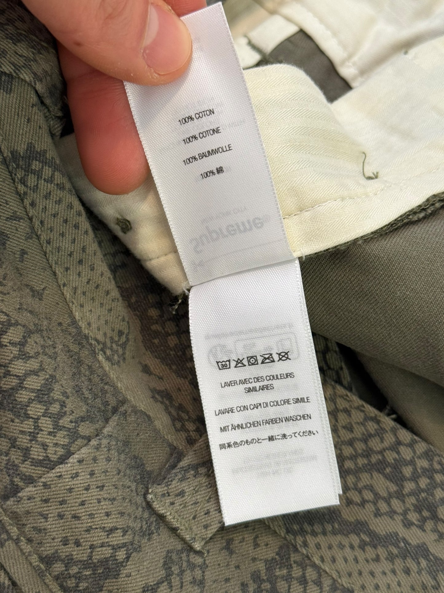 Snake Print Work Pants