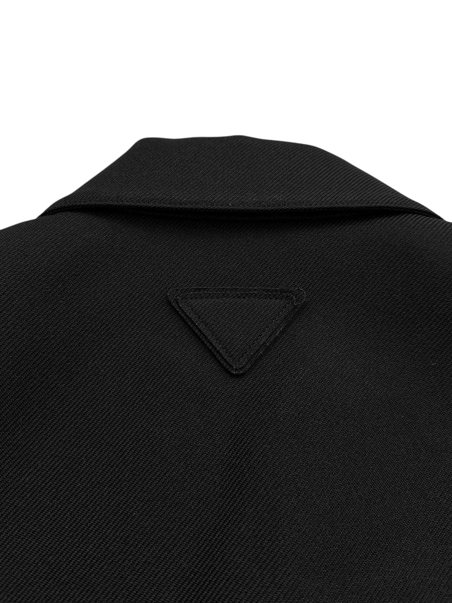 2018 Cropped Gabardine Coat Jacket