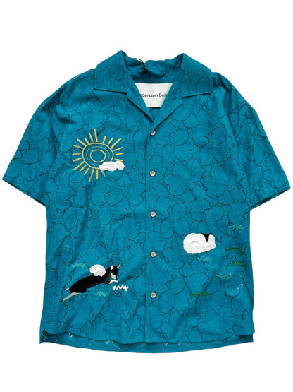 Summer Garden Embroidery Shirt