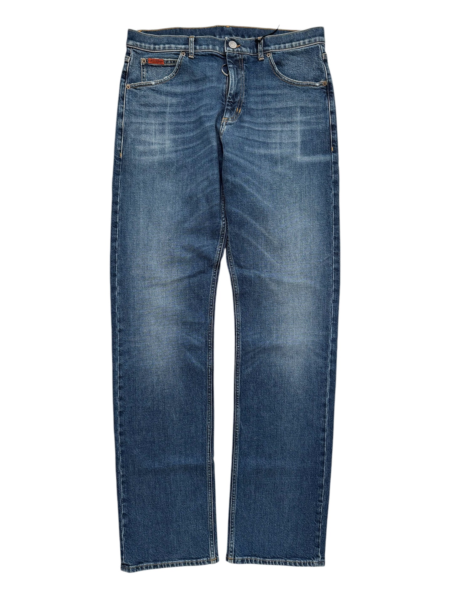 Ring Zip Stretch Blue Denim