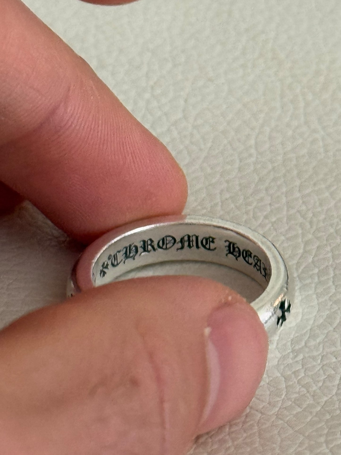 Negative Cross Silver Ring