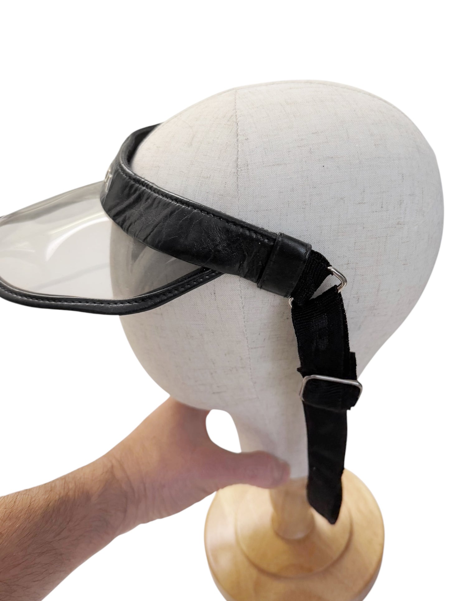 2000’s Leather Banded Logo Visor