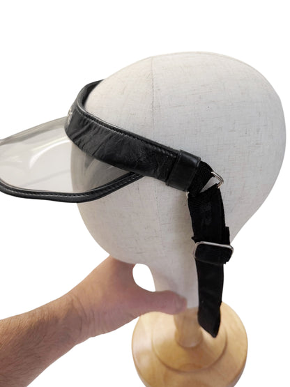 2000’s Leather Banded Logo Visor
