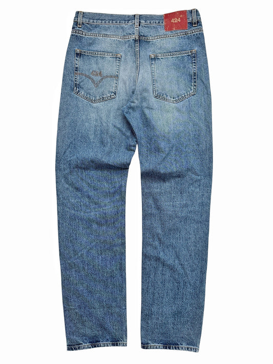 Blue 5 Pocket Denim Jeans Pants