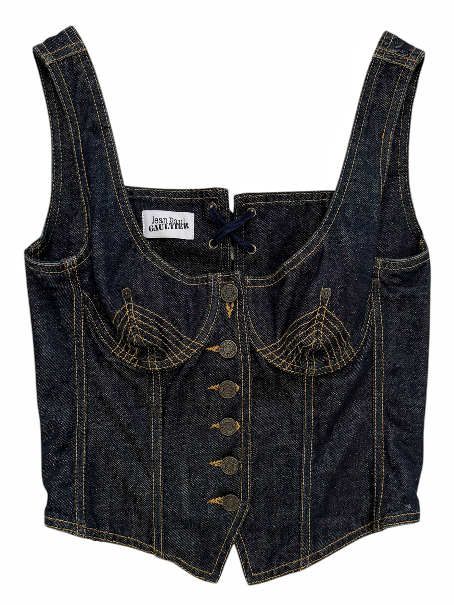 Denim Bustier Corset Top