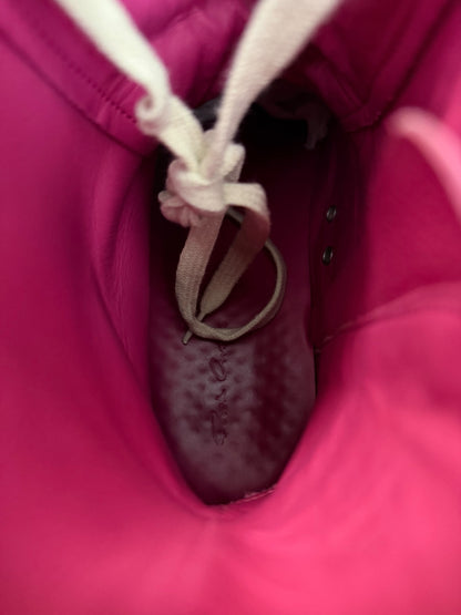 Edfu Hot Pink Leather High Ramones