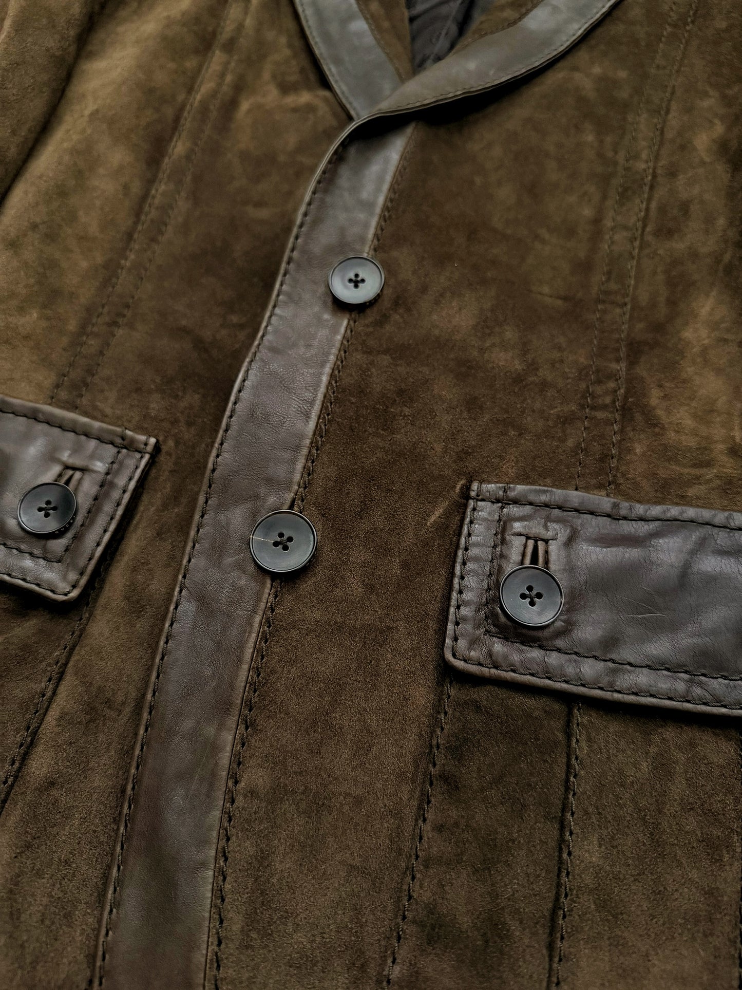 2000’s Tom Ford Era Western Rough-out Suede Leatber Blazer