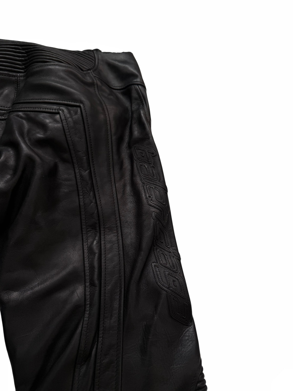 2024 Raw Waist Biker Moto Leather Pants