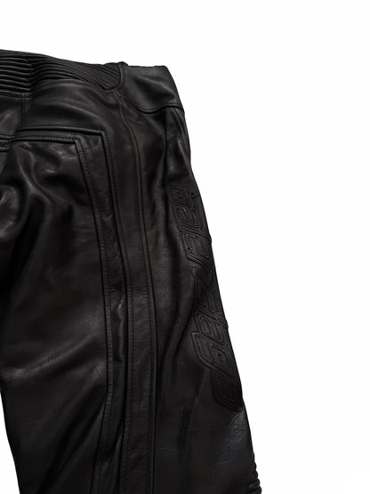 2024 Raw Waist Biker Moto Leather Pants