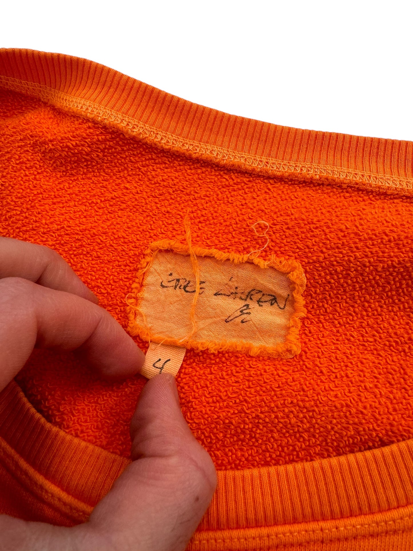 Sample Orange Overdyed Crewneck