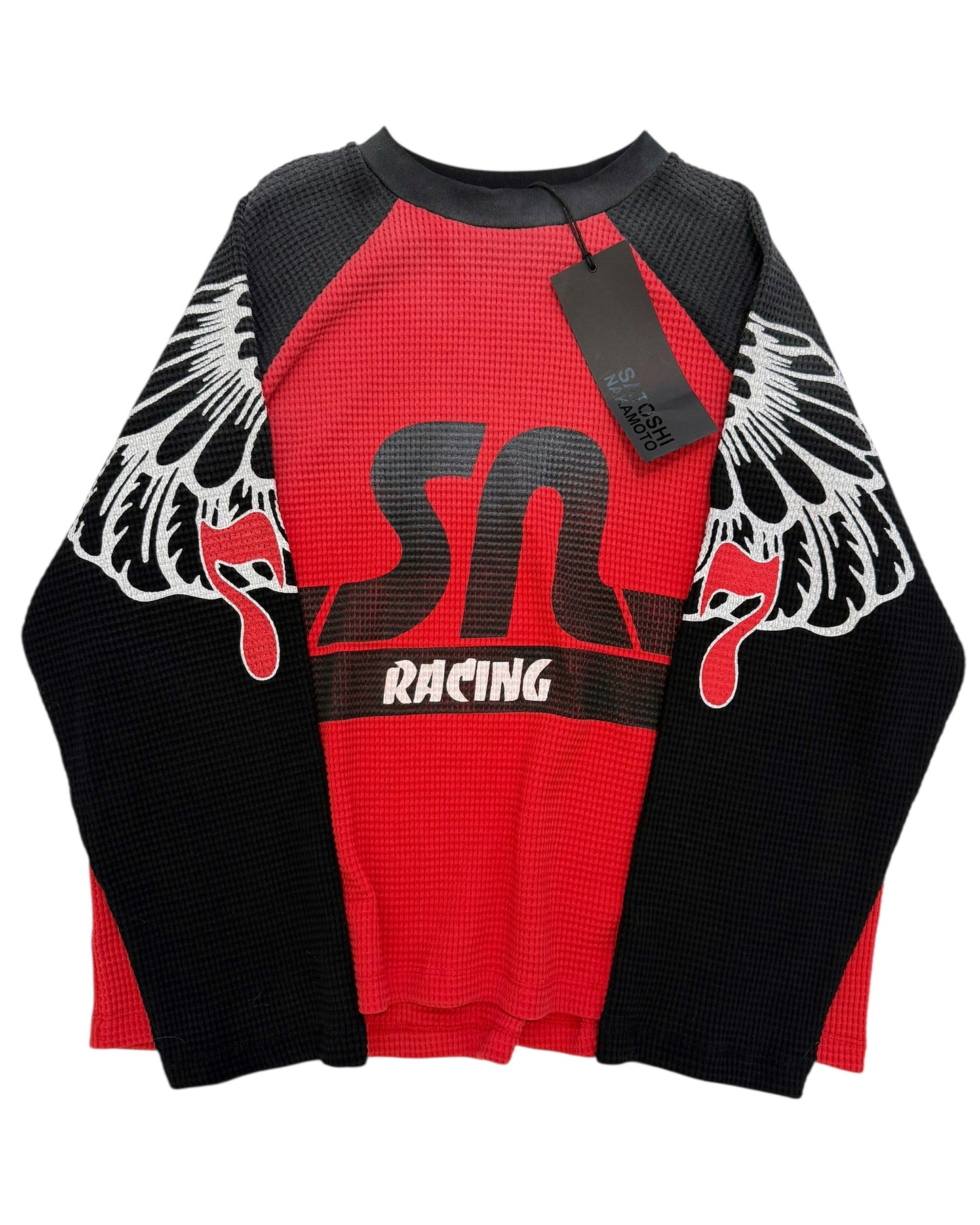 Flame Racer Raglan Waffle Shirt
