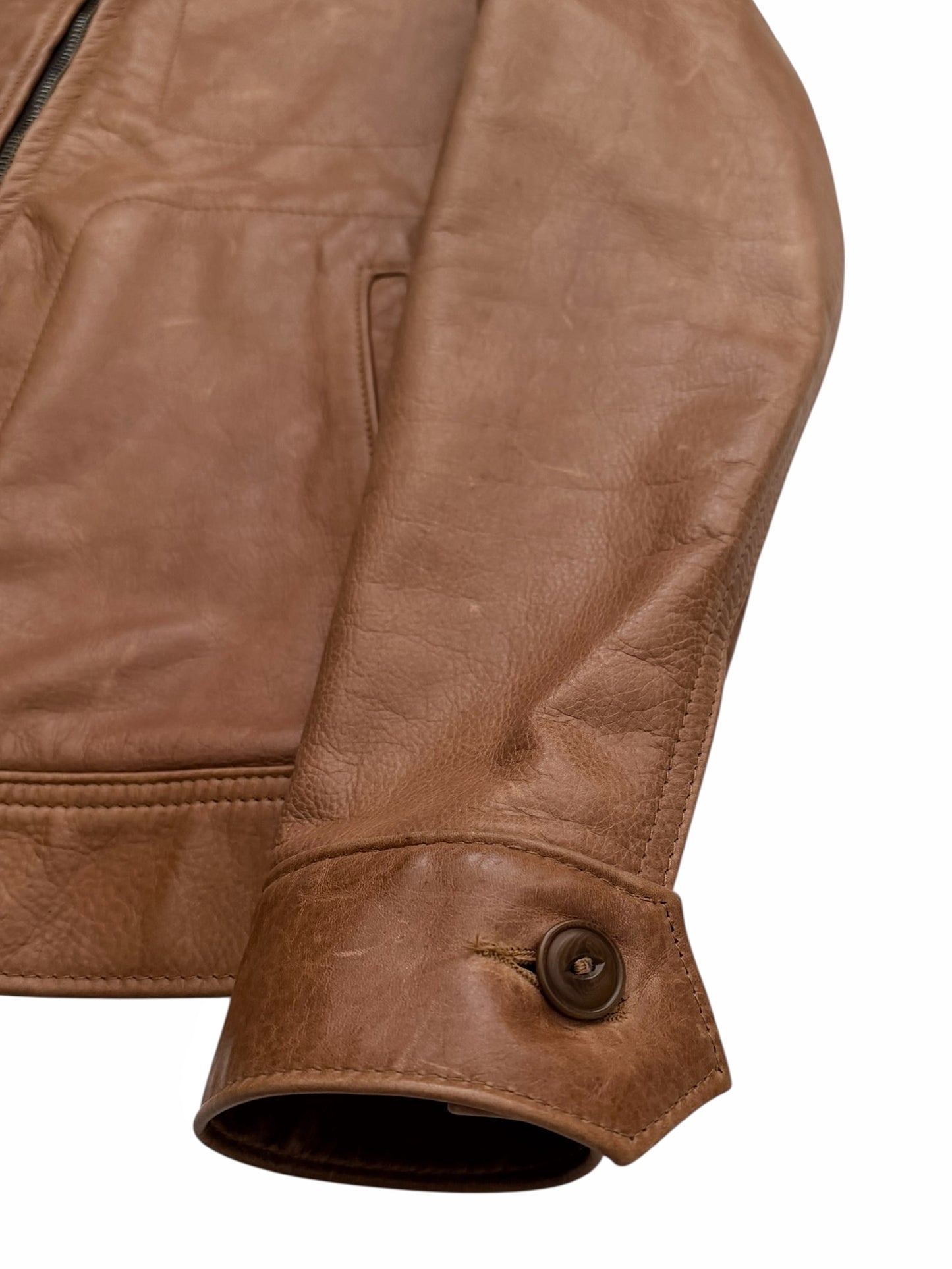 575 Steer Hide Zip Leather Jacket