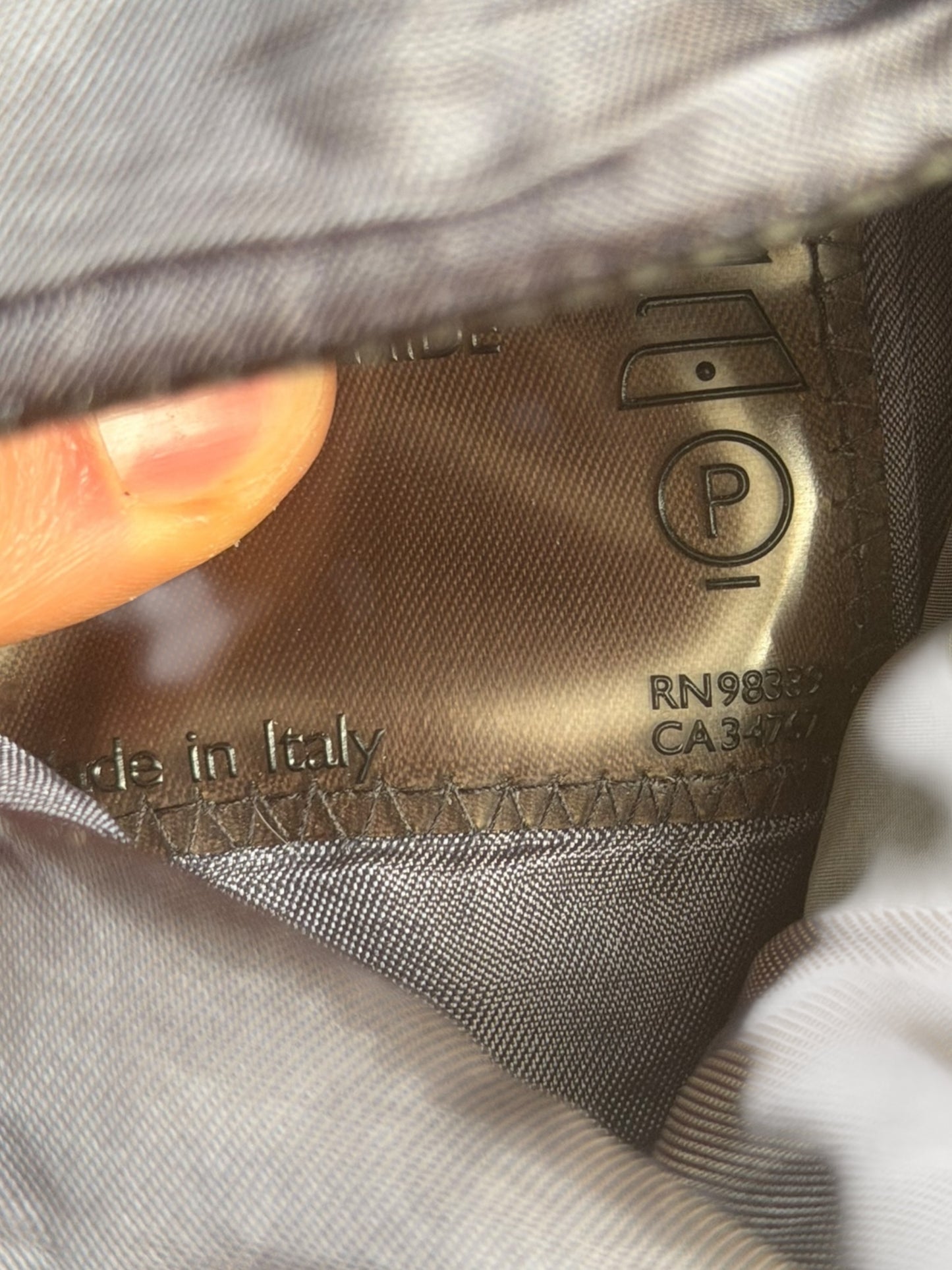 1999 White Nylon Crossbody Bag