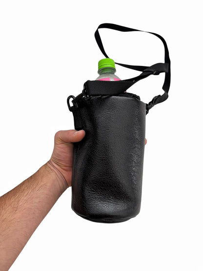 Bottle Holder Leather Cylinder Bag