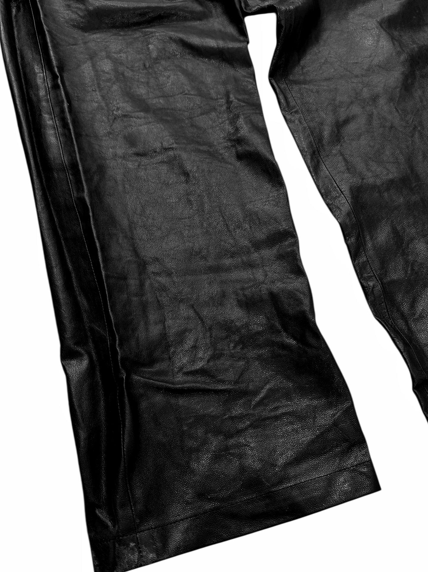 2022 Goat Leather Baggy Pants