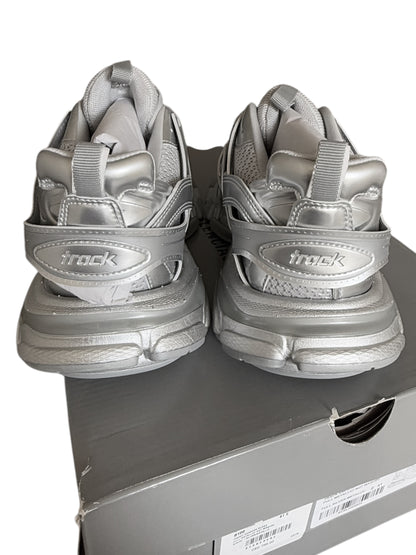 Metallic Silver Track Runner