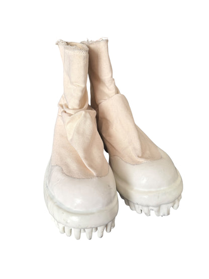 Distressed Canvas Drip Marathon Miner Boot