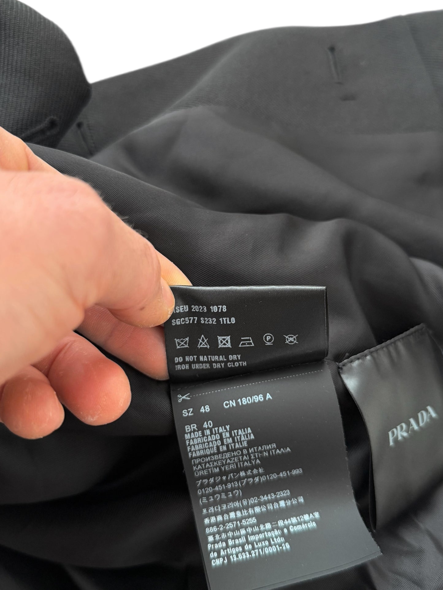 2018 Cropped Gabardine Coat Jacket