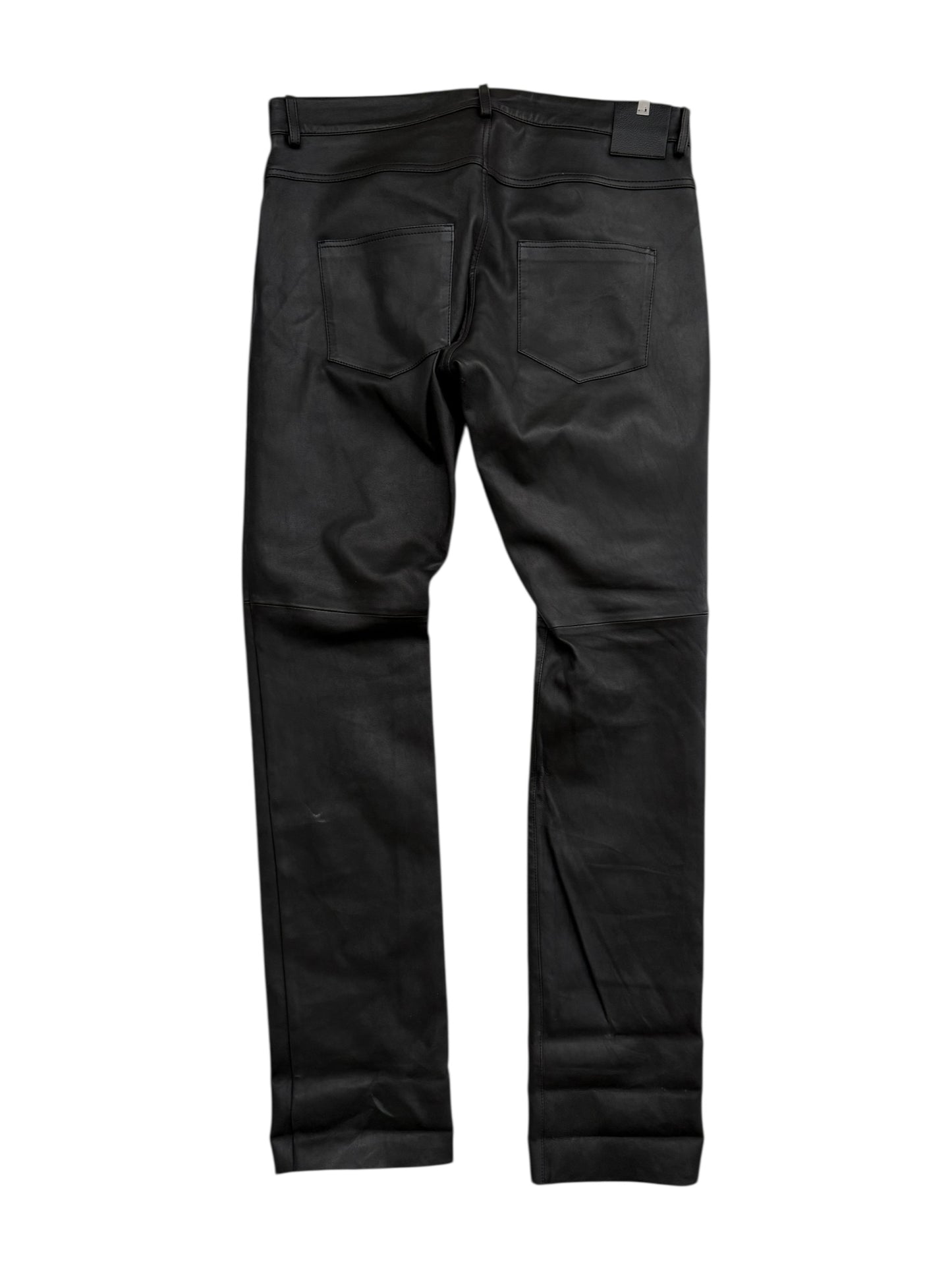 Lambskin Belt Loop Pants