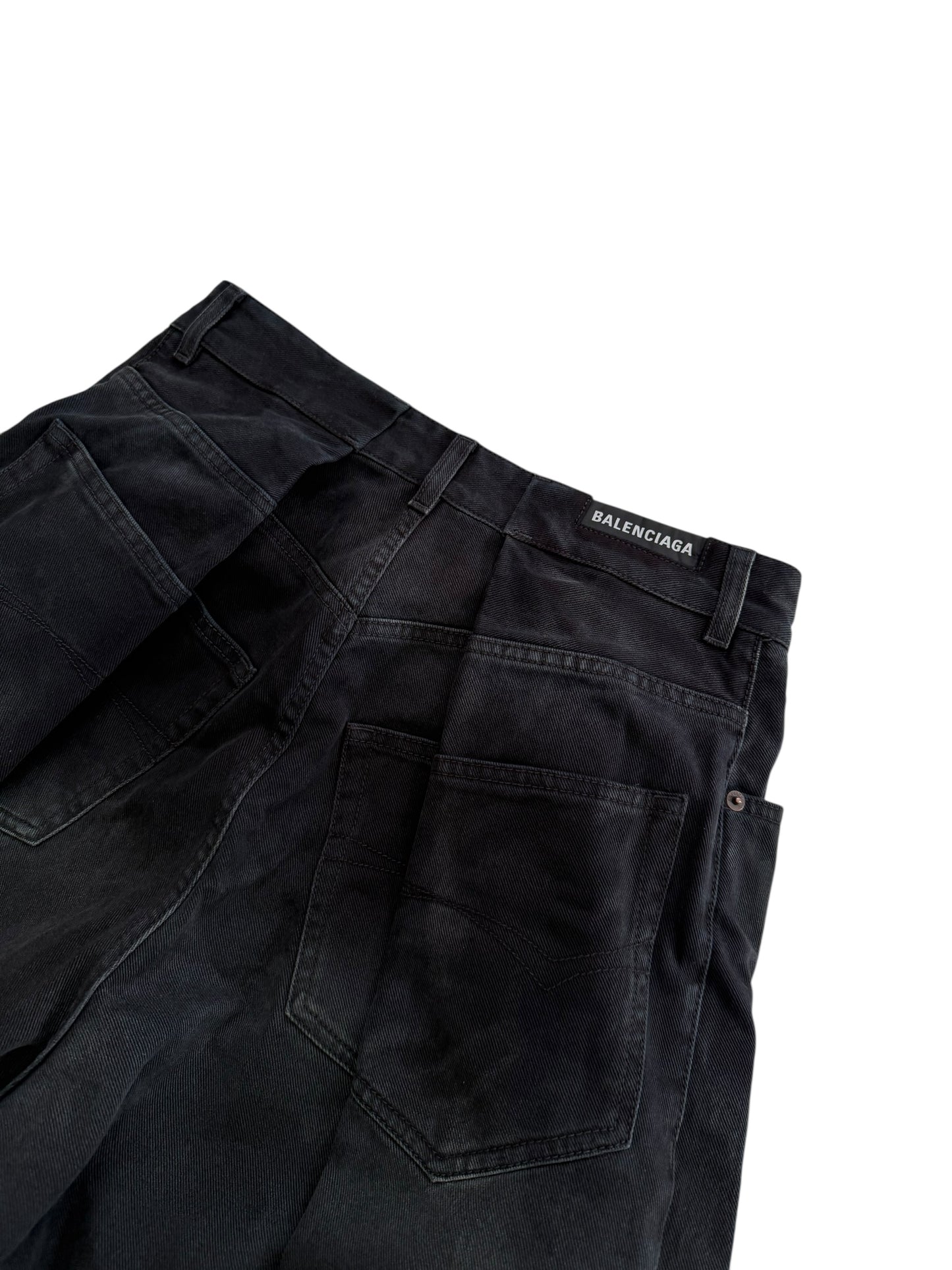 Left Hand Sun Fade Denim Double Leg