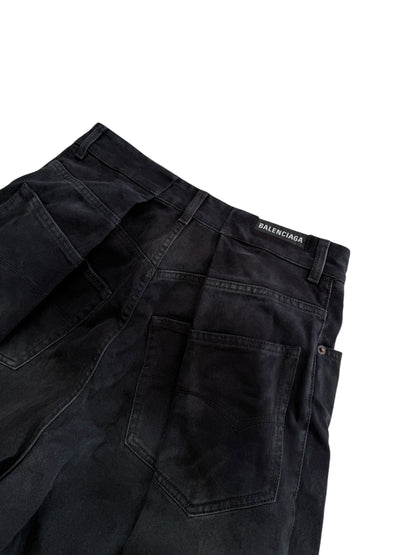 Left Hand Sun Fade Denim Double Leg