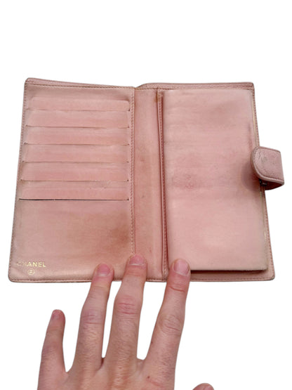 2004 Pink Leather Minimal Wallet