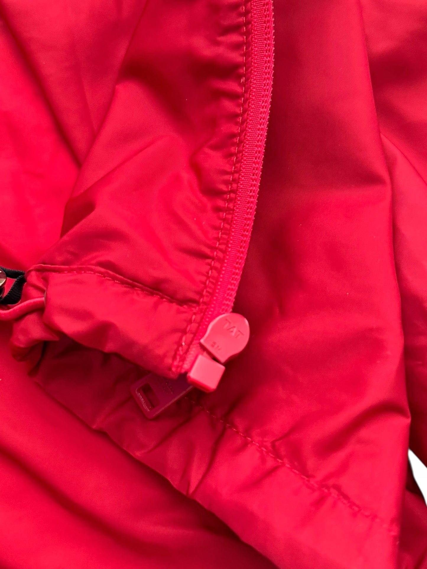 Red Re-Nylon Logo Windbreaker Zip Up