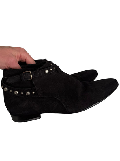 Studded Low Jodhpur Suede Boots