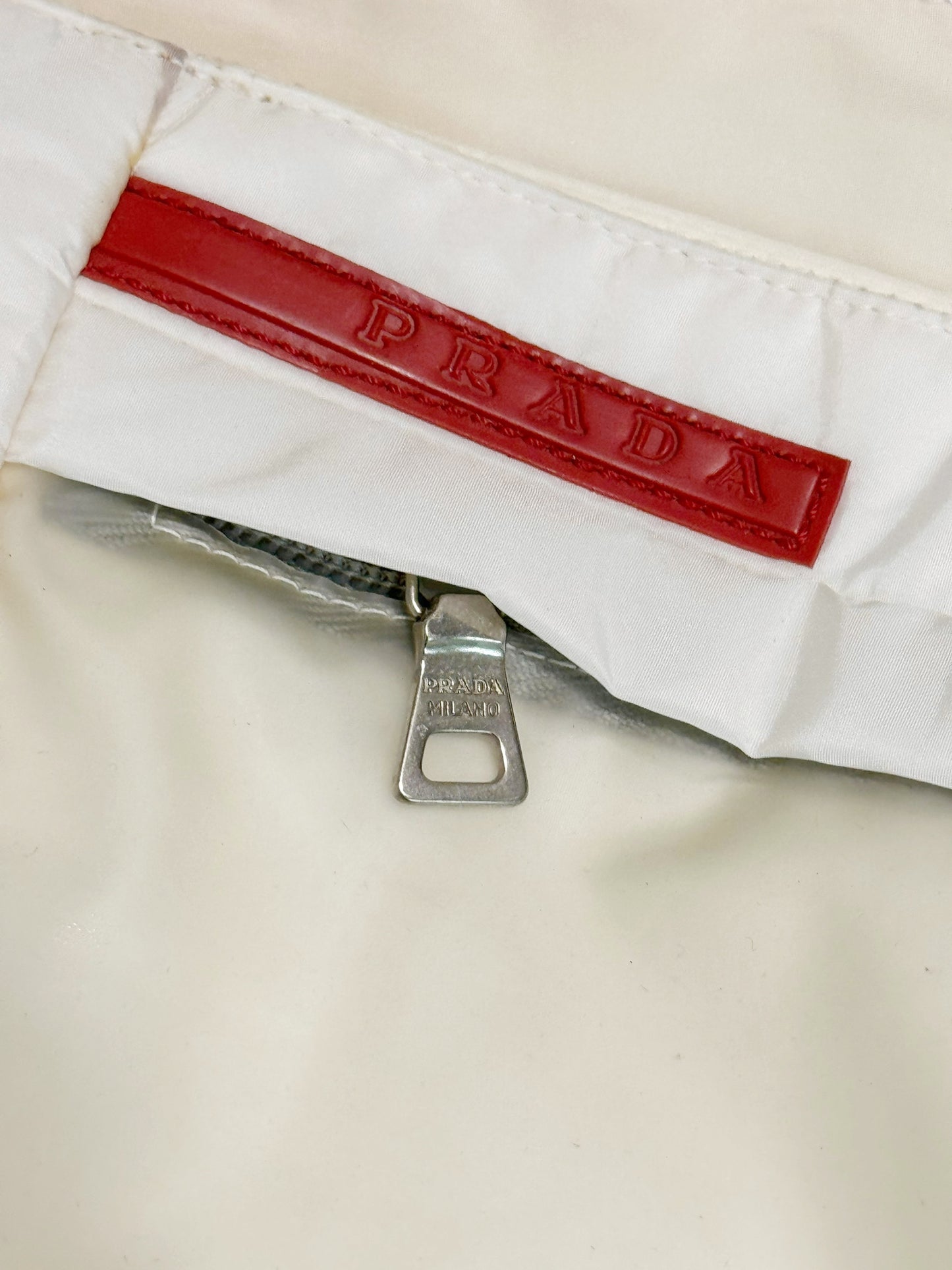 1999 Waist Tech White Nylon Bag