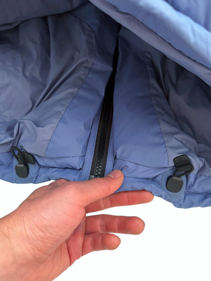 Quilted Volume Puffer Blue