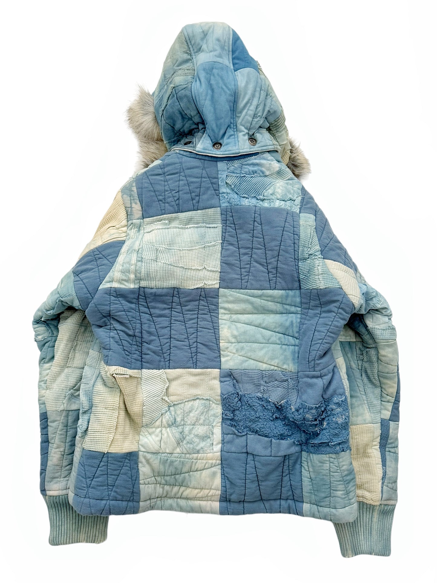 Scrapwork Indigo Snorkel Patchwork Parka