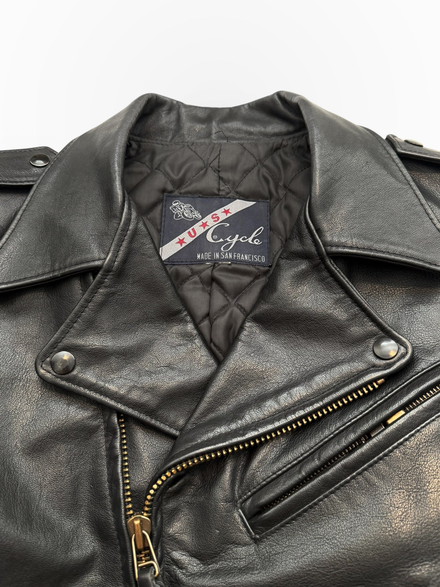 1970’s US Cycle San Francisco Leather Motorcycle Jacket