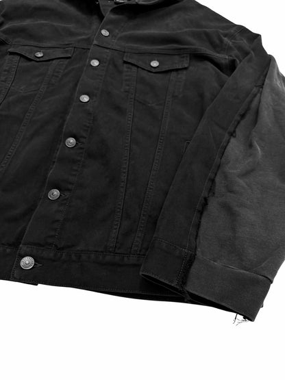 2022 Hooded Hybrid Trucker Jacket w/ Hood