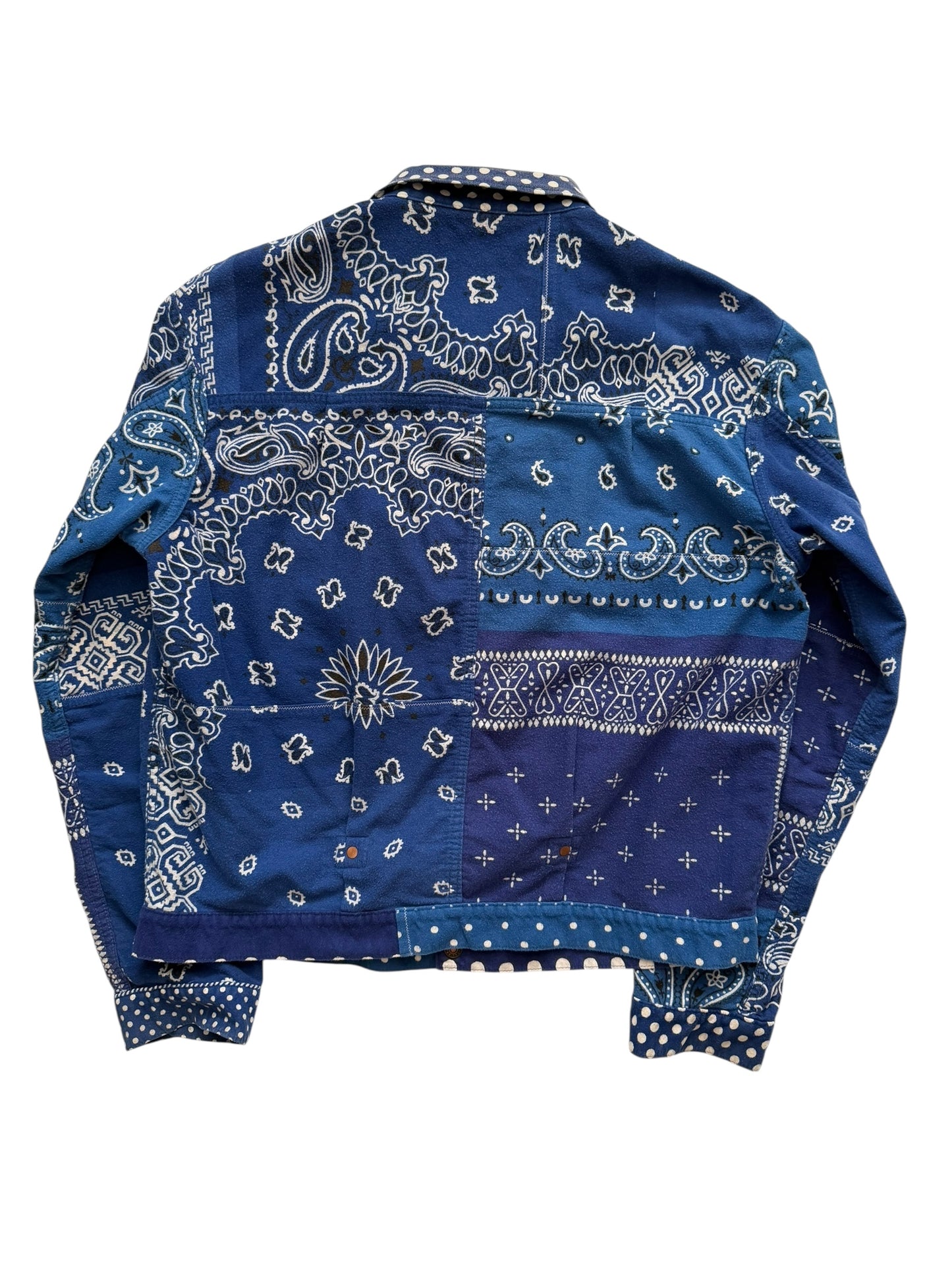 Reversible Blue Kerchief Jacket