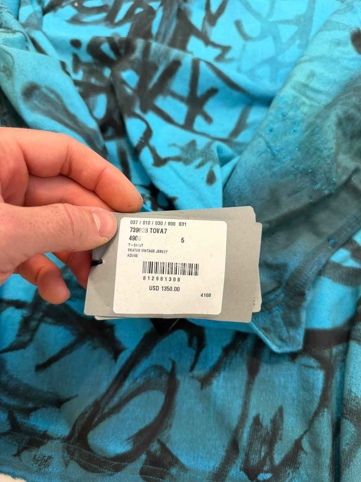 Mud Show Blue Graffiti Skater Shirt
