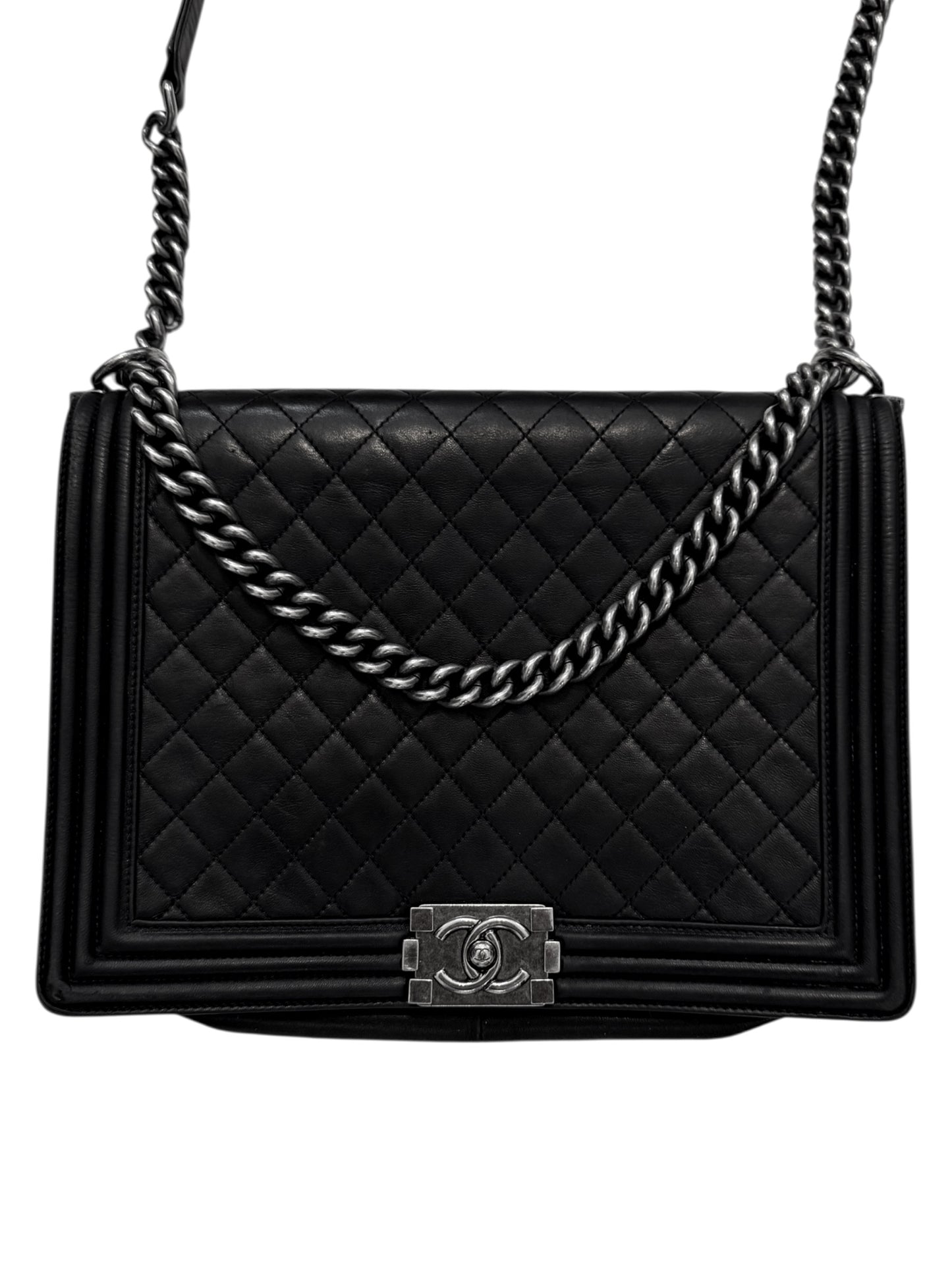 Large Caviar Boy Flap Chain Bag