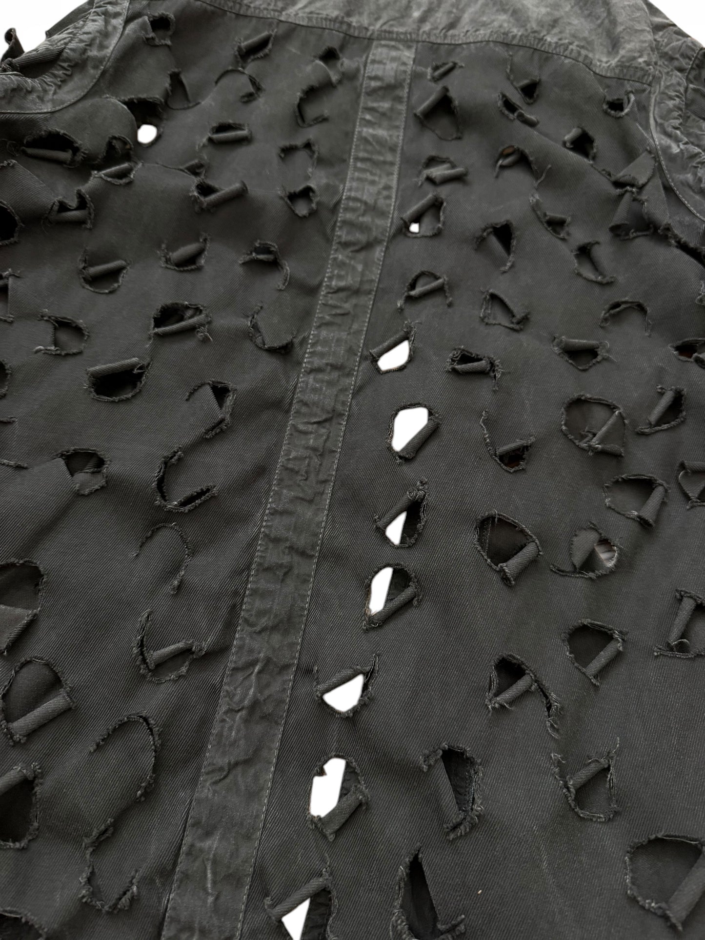 Blade Cut Layer Hooded Jacket