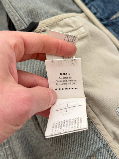 Crust Oiled Leather Stooge Trucker Denim Jacket