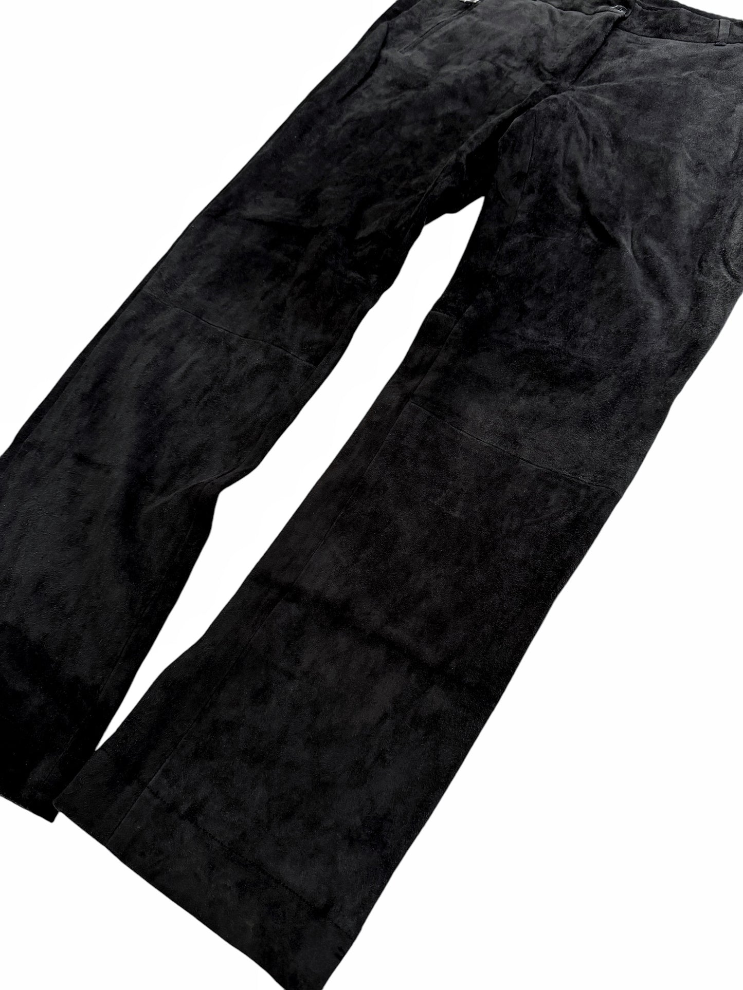 Suede Leather Silk Trouser