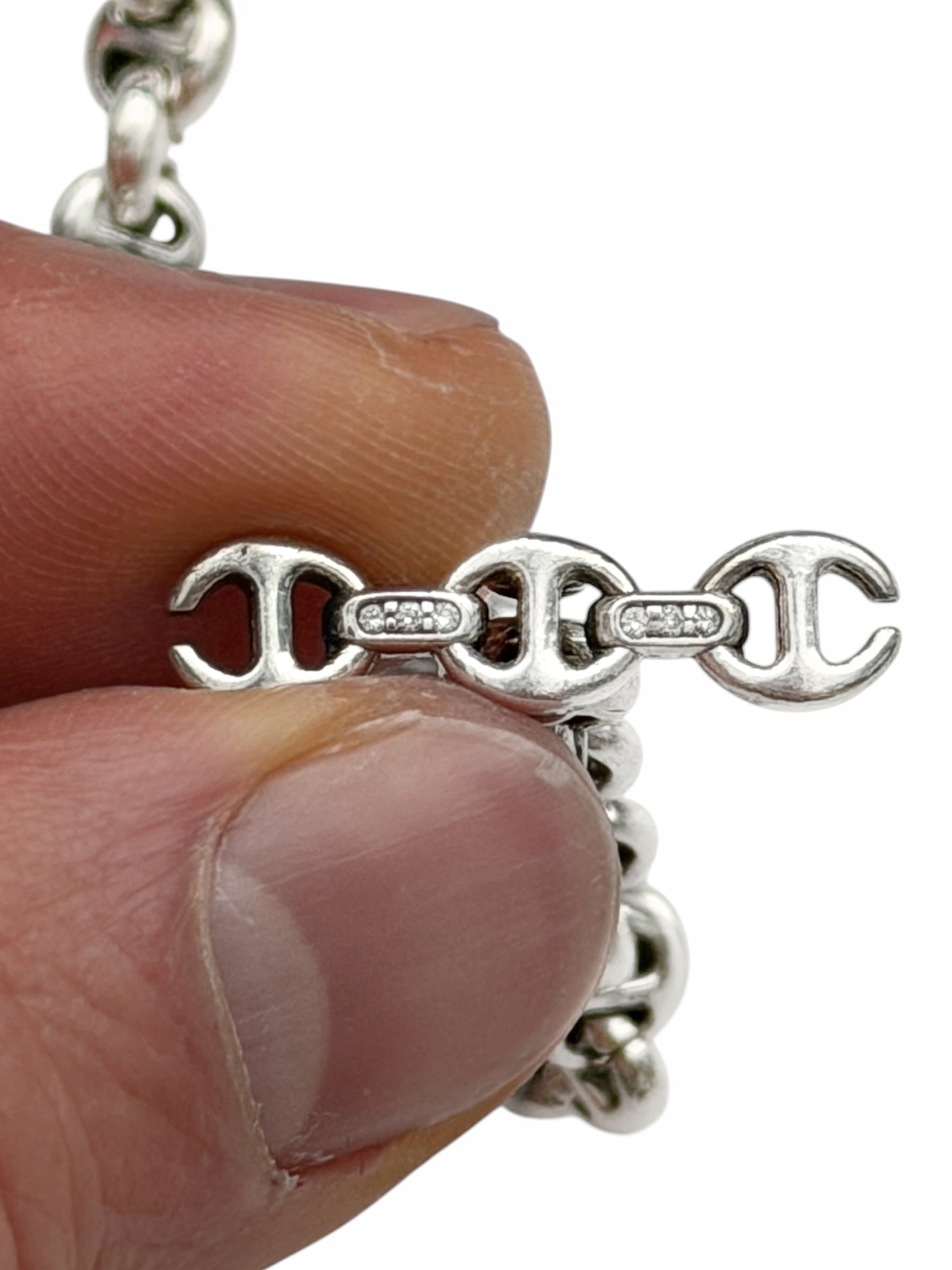 5MM Diamond Silver Link Chain