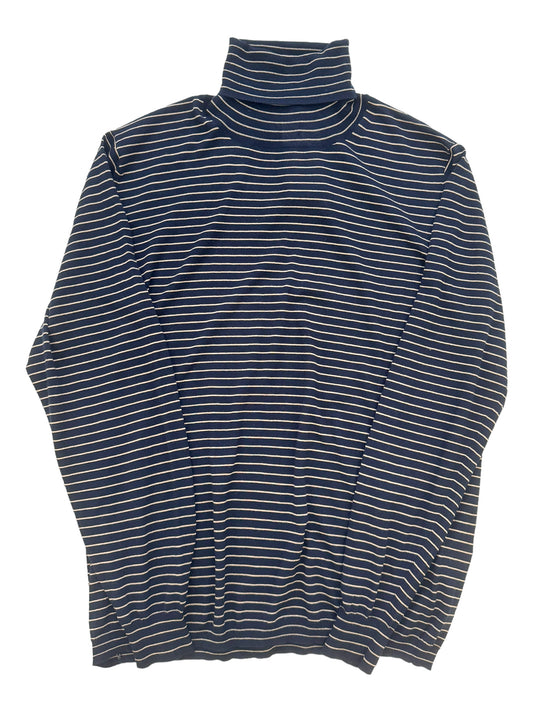 Stripe Turtleneck Sweater