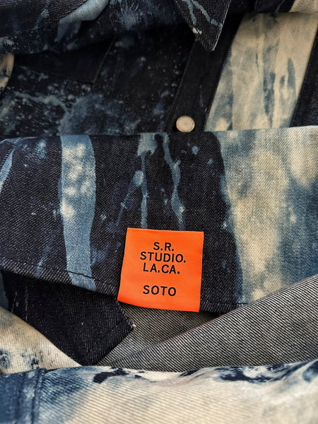 2019 SOTO Indigo Bleach Denim Workshirt