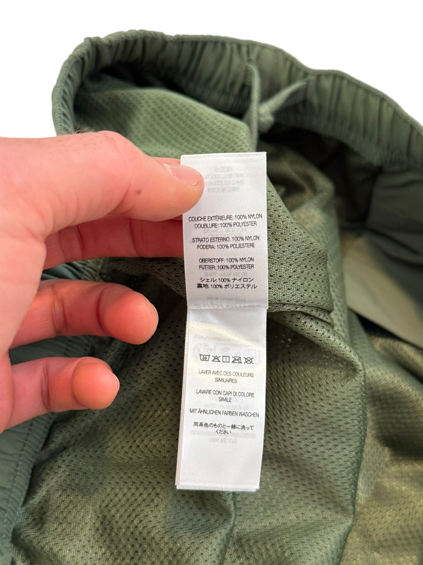 2023 Warmup Logo Zip Pants Olive