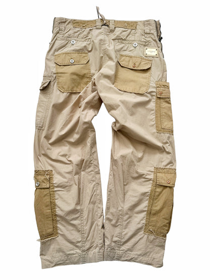 2000’s Patchwork Reconstructed Khaki Cargos